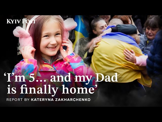 Video thumbnail for Tears and Joy in Ukraine POW Swap: 'I'll Hug and Kiss Him'