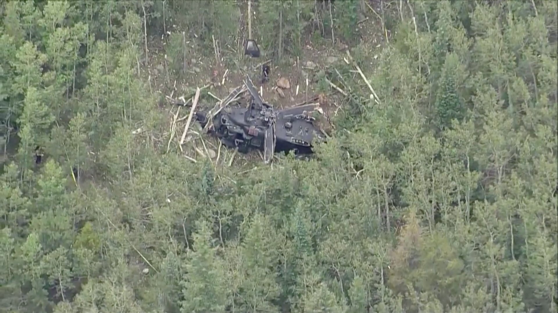 Video thumbnail for US Army Black Hawk helicopter crashes in Colorado