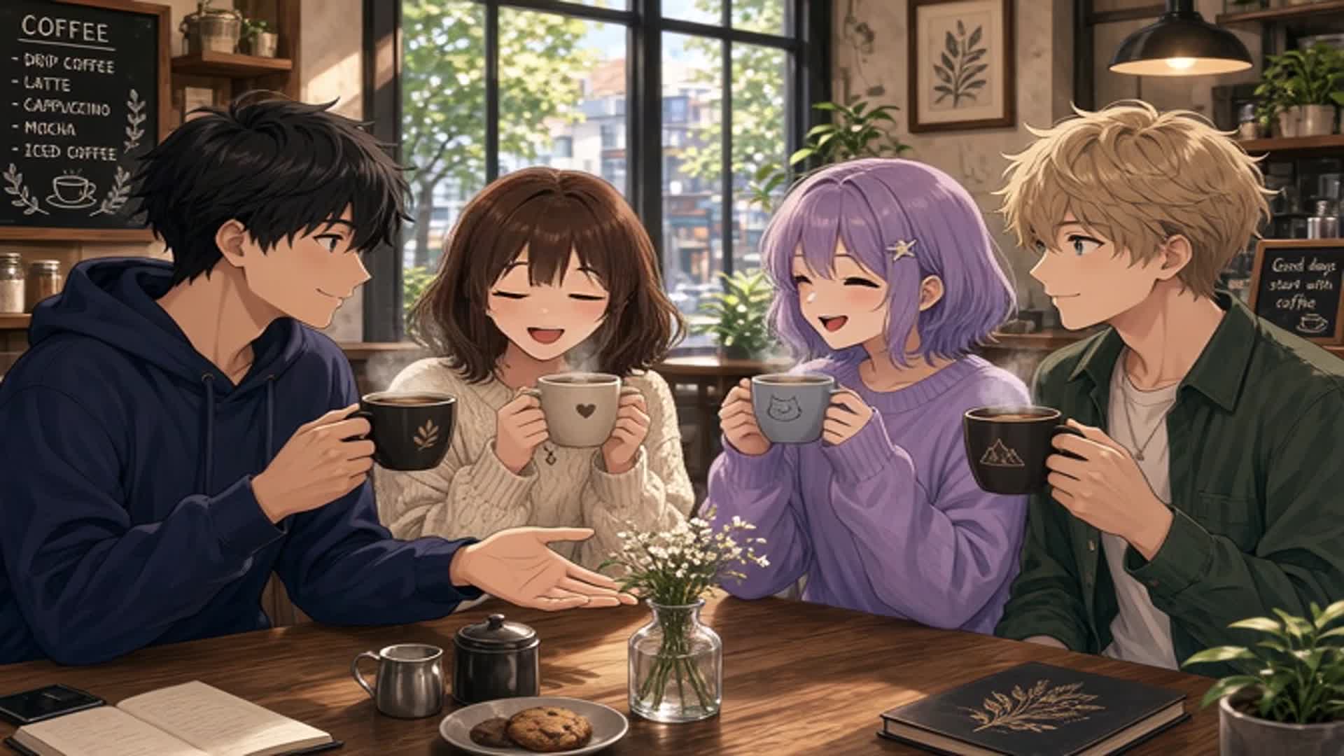 Video thumbnail for Anime Having Coffee