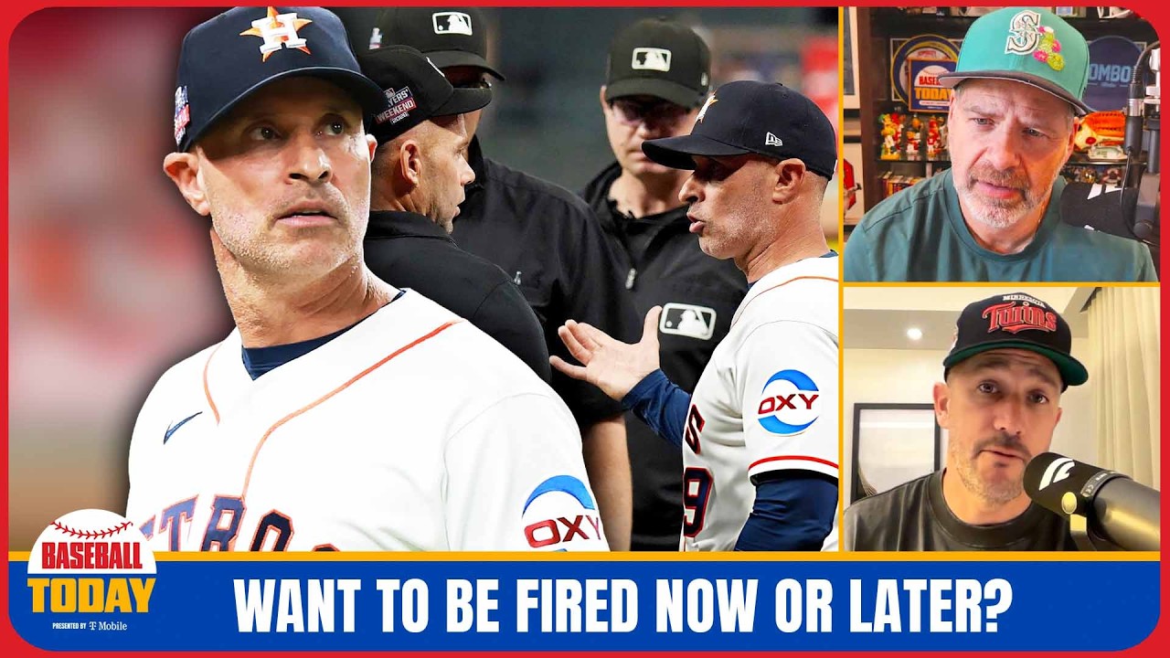 Video thumbnail for Astros are letting their manager go but he's staying put? | Baseball Today