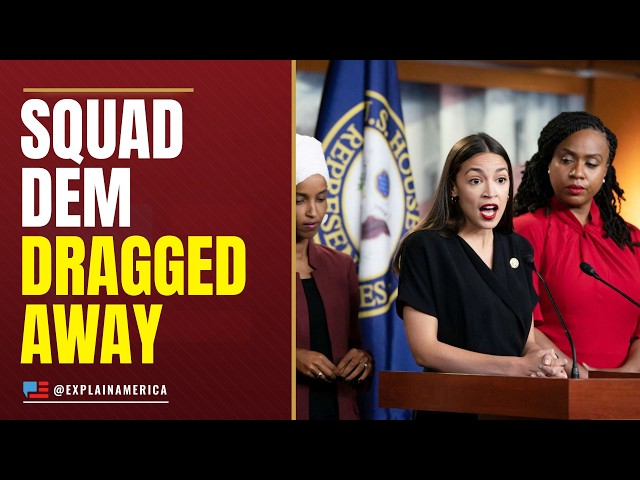 Video thumbnail for Another Squad Democrat Arrested - Police Drag Her Away