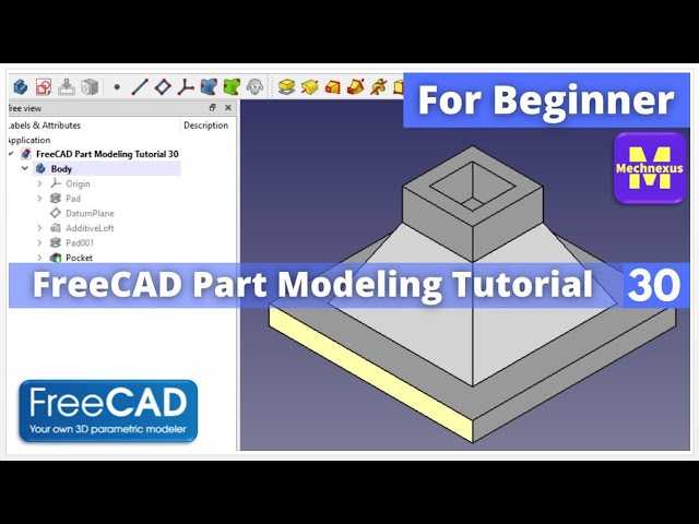 Video thumbnail for Model Bracket in FreeCAD : (Gallery Serial No.13) | FreeCAD | Mechnexus |