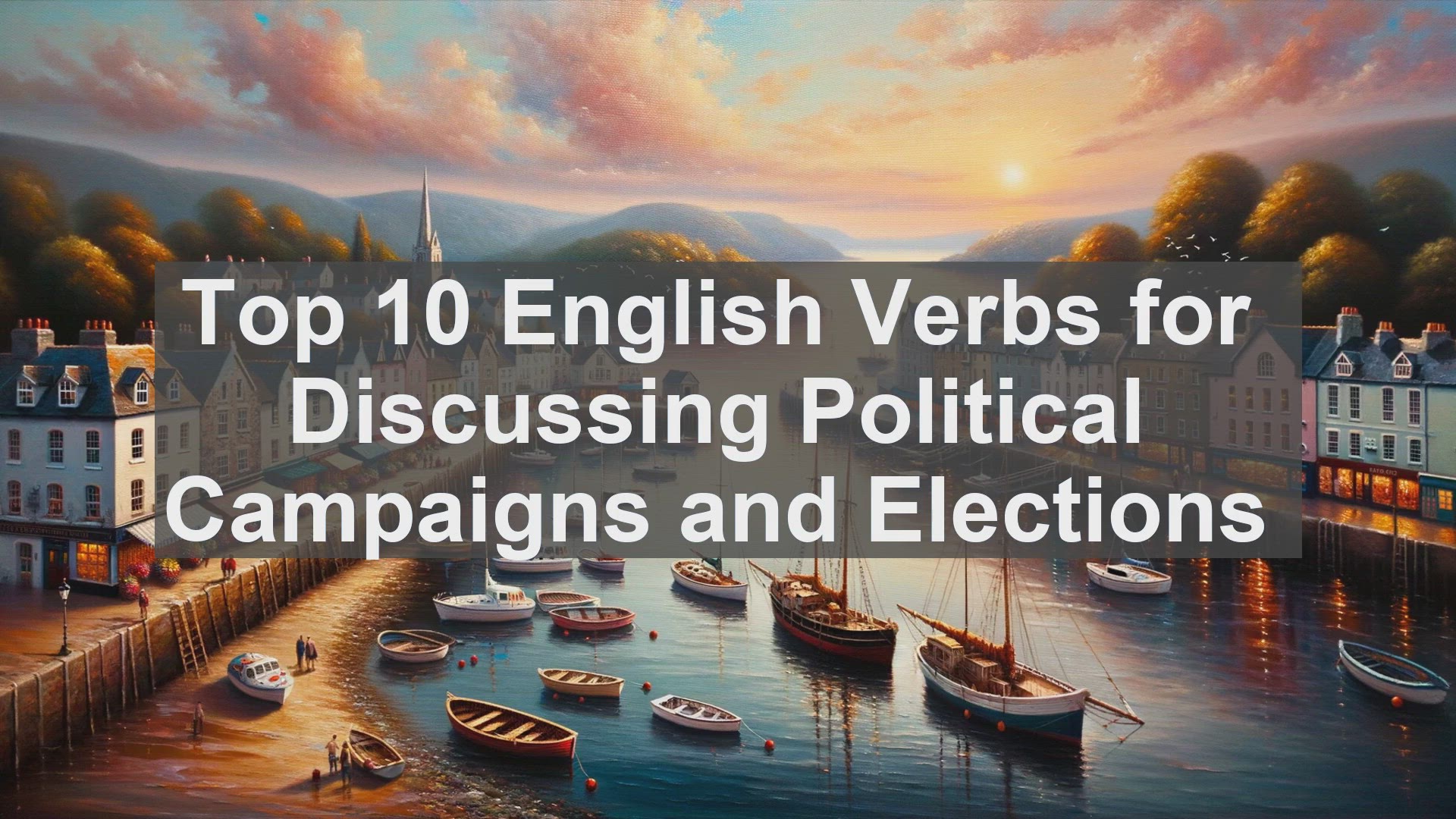 'Video thumbnail for Top 10 English Verbs for Discussing Political Campaigns and Elections'