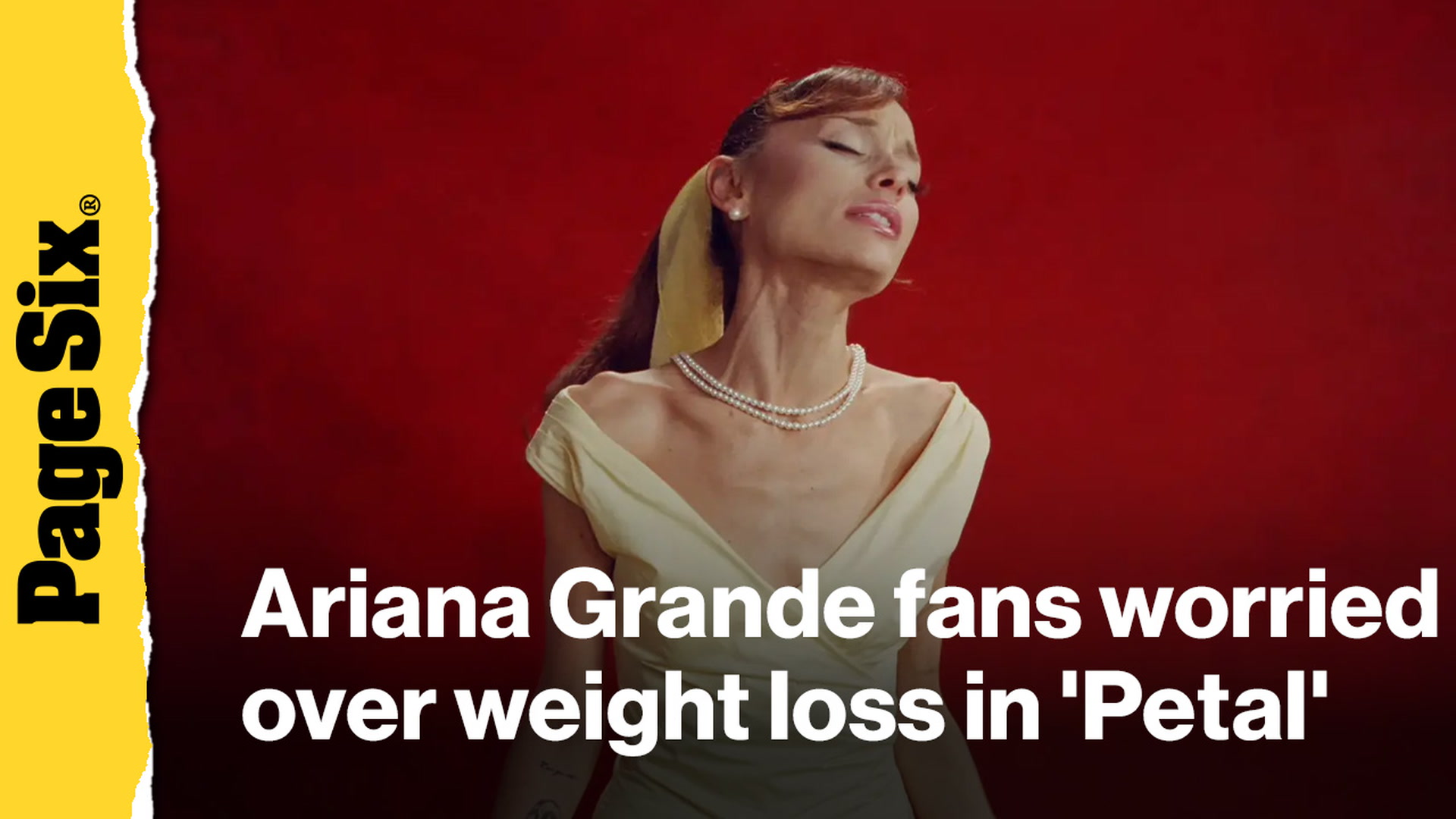 Video thumbnail for Ariana Grande leaves fans concerned over weight loss after 'Petal' release