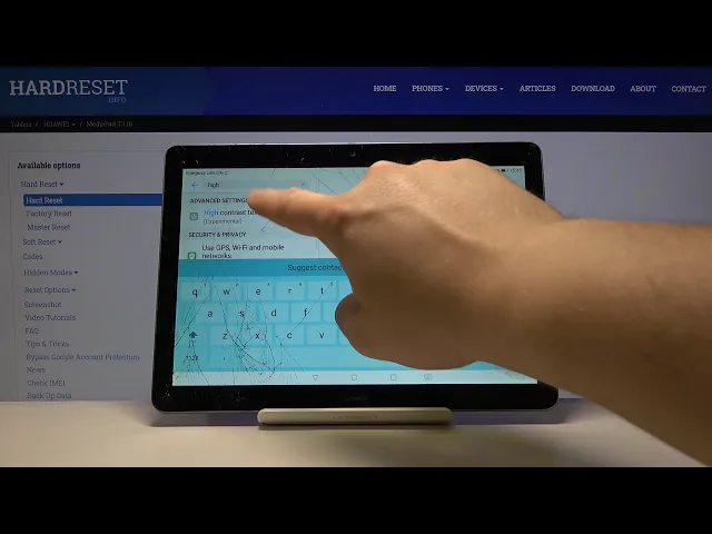 Video thumbnail for HUAWEI MediaPad T3 – Accessibility Settings & High Contrast Text Option