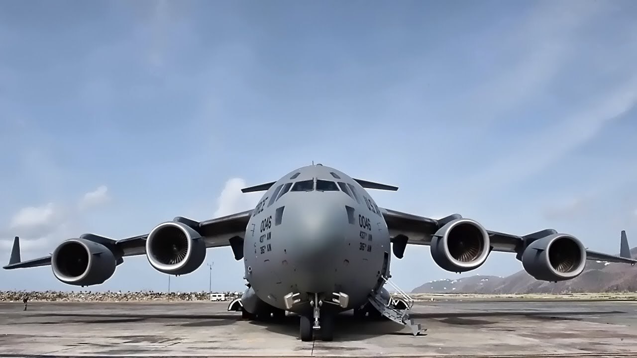 Video thumbnail for C-17 Globemasters Deliver Hurricane Relief To Virgin Islands