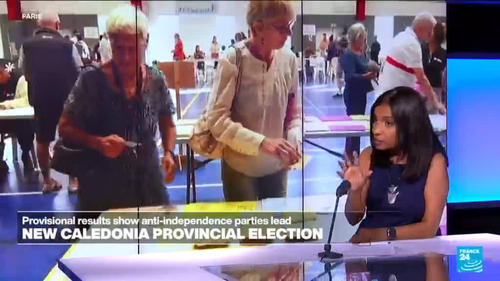 Video thumbnail for New Caledonia: Provisional results show anti-independence parties lead