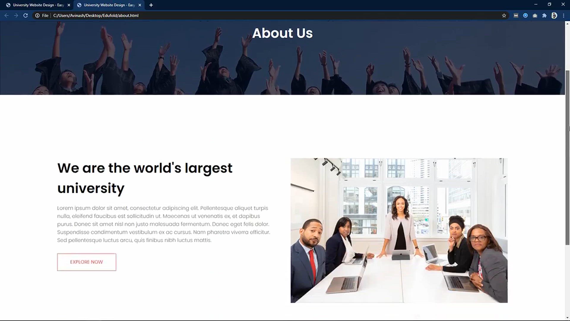 'Video thumbnail for Make Complete College Website Design _ Course Page and Blog Page _ Part 3'