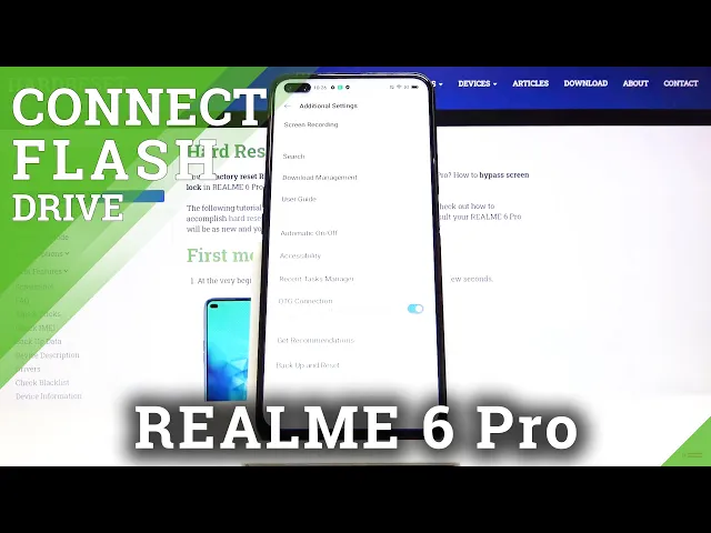 Video thumbnail for OTG Connection in REALME 6 Pro - Connect Flash Drive