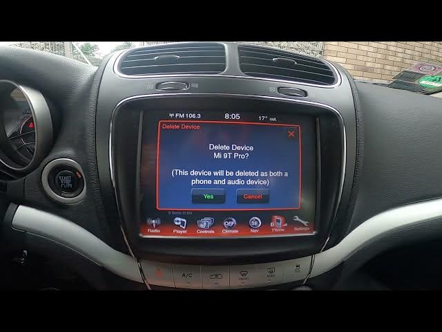 Video thumbnail for How to Forget Smartphone From Bluetooth Settings in Fiat Freemont ( 2011 – 2016 ) - Remove Phone