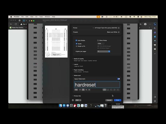 Video thumbnail for How To Print Using MacBook HP Smart Tank 615
