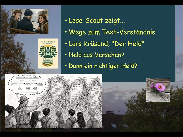 Video thumbnail for „Lese-Scout: Schnell durchblicken – Lars Krüsand, »Der Held«" - aus Versehen, der sich retten kann