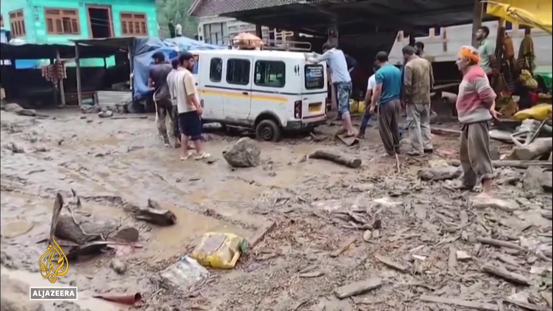 'Video thumbnail for At least 56 killed after torrential rains trigger flash floods in Kashmir'