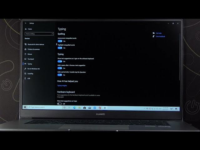 Video thumbnail for How to Enable / Disable Auto Correction in Huawei MateBook D15? Highlight for Misspelled Words WIN10