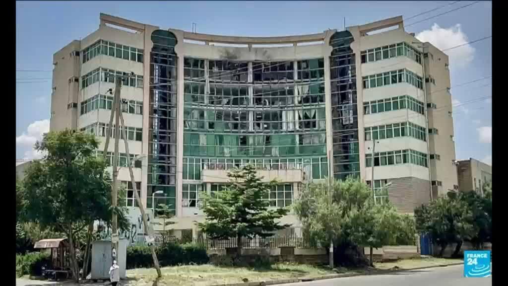 Video thumbnail for Tigray TV station hit by drone as rebels advance in north Ethiopia