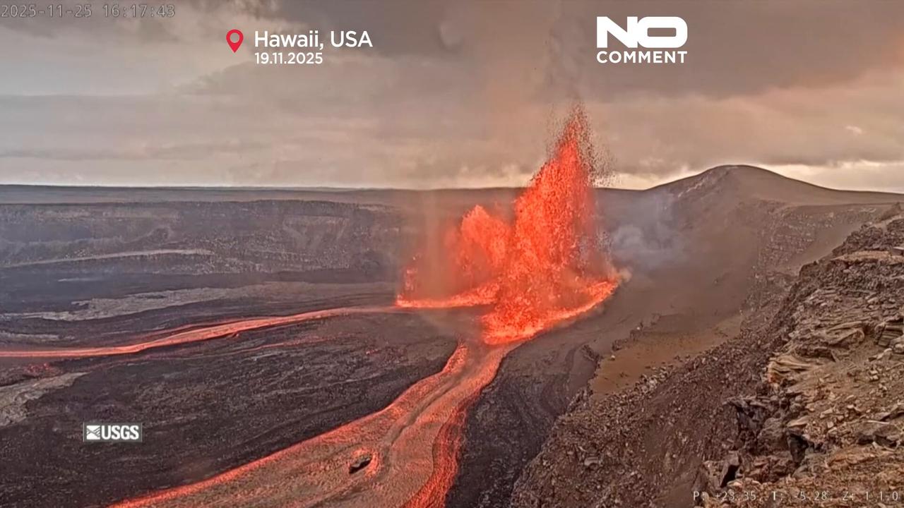 Video thumbnail for Lava erupts from Hawaii’s Kilauea Volcano in latest activity