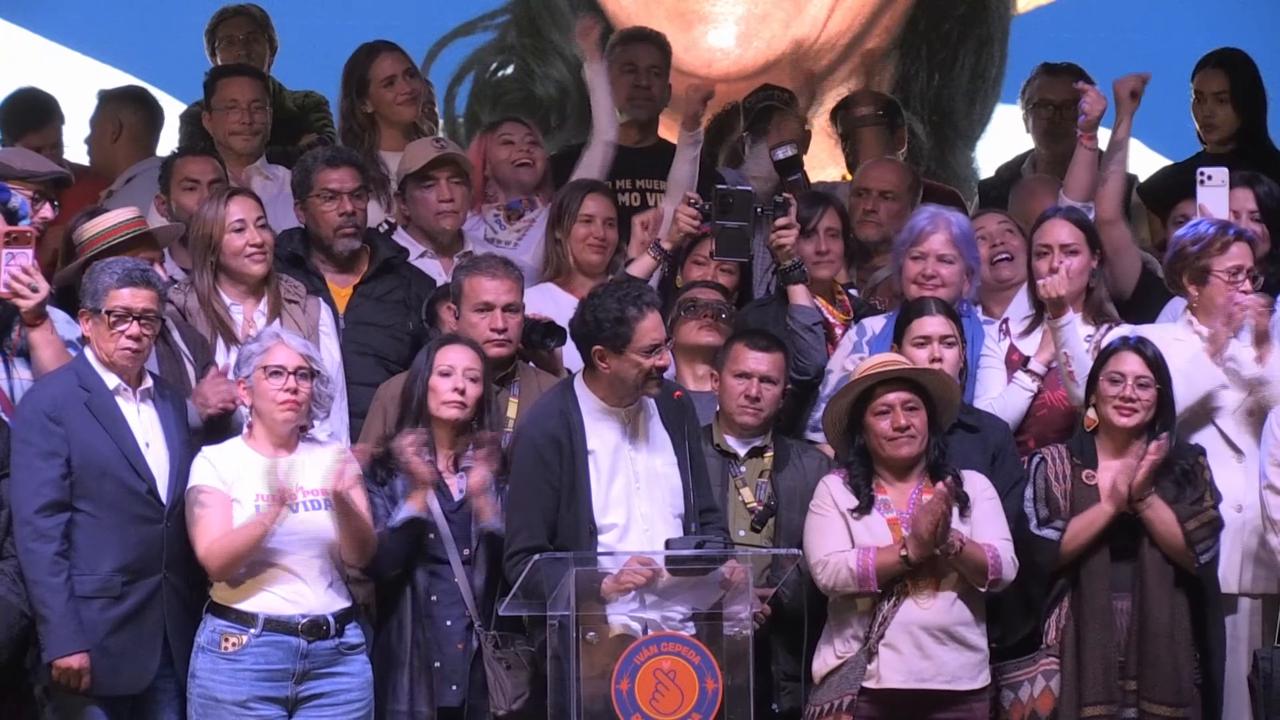 Video thumbnail for Colombia: Trump-backed De la Espriella wins Colombia's presidential runoff: Preliminary results.