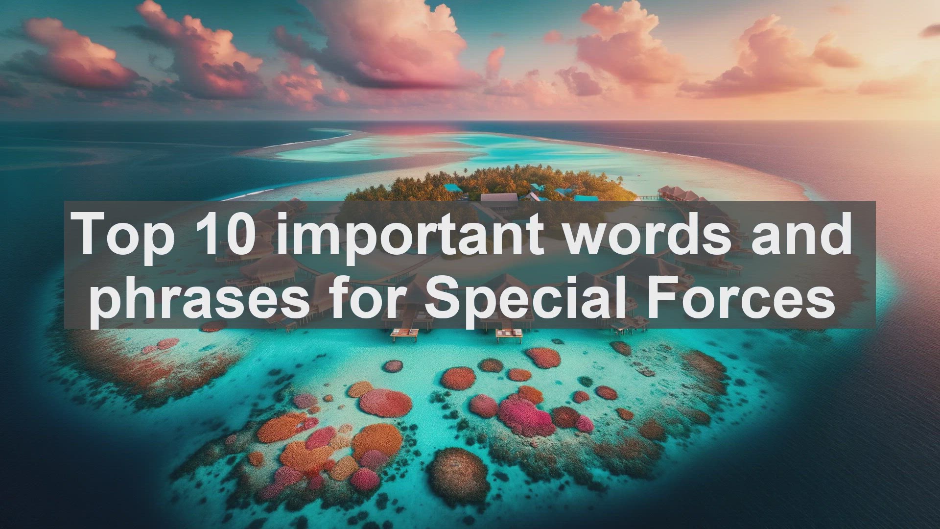 'Video thumbnail for Top 10 important words and phrases for Special Forces'