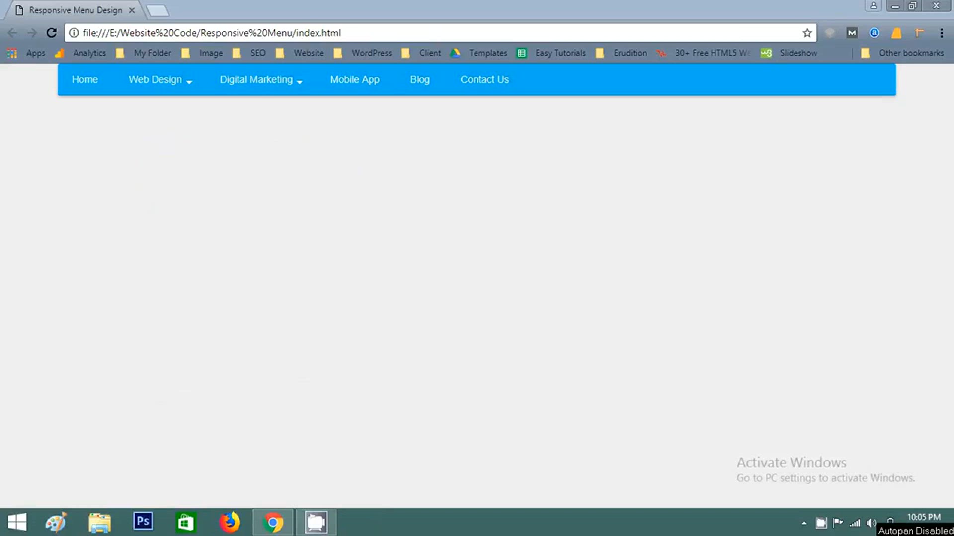 'Video thumbnail for How To Create Responsive Menu In HTML And CSS _ HTML Website Tutorial'