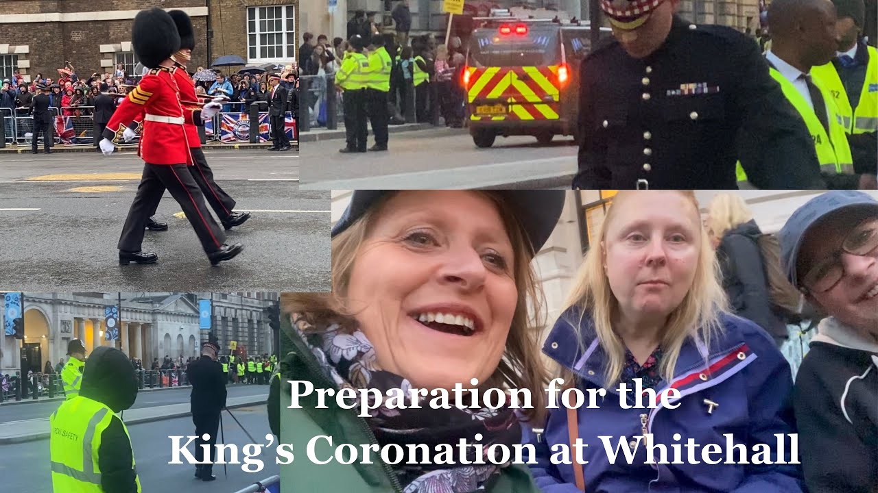 'Video thumbnail for Pt1: Watch The Preparation at Whitehall for King Charles' Coronation 2023 from Dawn on May 6th 2023'