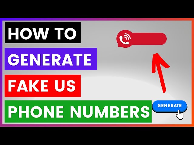 Video thumbnail for How To Generate Fake US Phone Numbers? [in 2025]