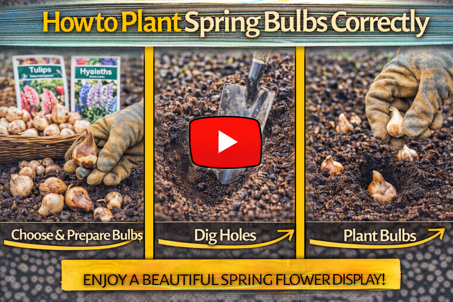 Video thumbnail for How to Plant Spring Bulbs Correctly