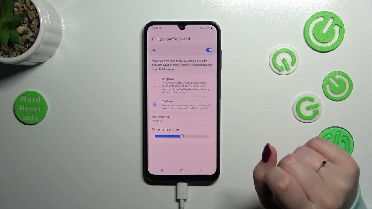 Video thumbnail for How to Activate Eye Comfort Mode on SAMSUNG Galaxy A25