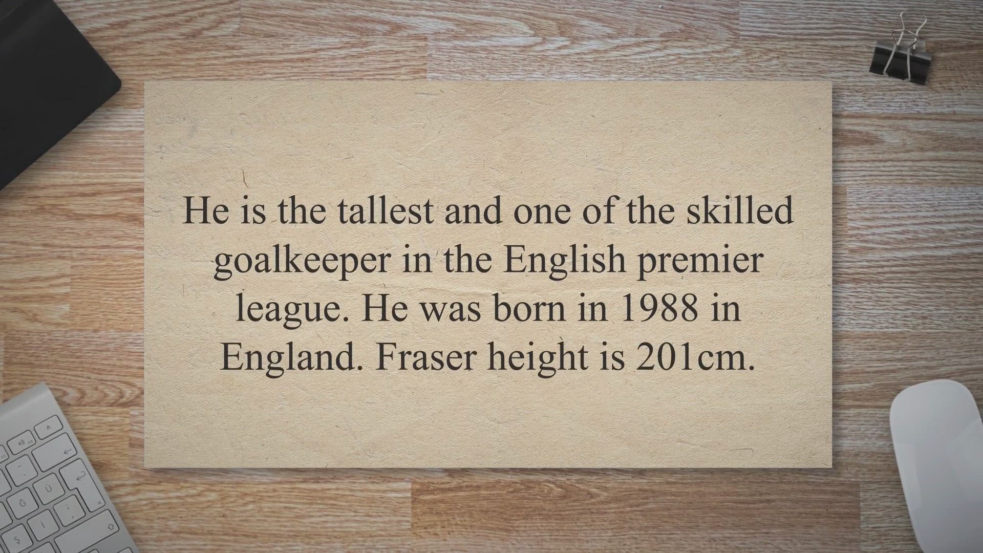 Video thumbnail for Tallest goalkeepers in epl