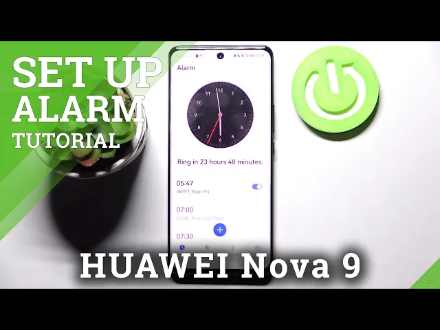 Video thumbnail for How to Add an Alarm Clock in HUAWEI Nova 9 - Customize Alarm Clock