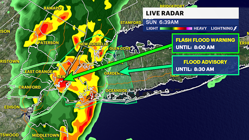 Video thumbnail for STORM WATCH Sunday morning in the Bronx, then some sunshine