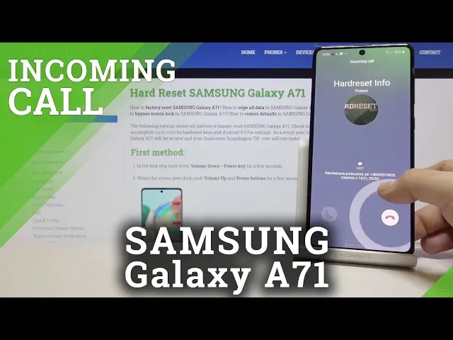Video thumbnail for Incoming Call Samsung Galaxy A71
