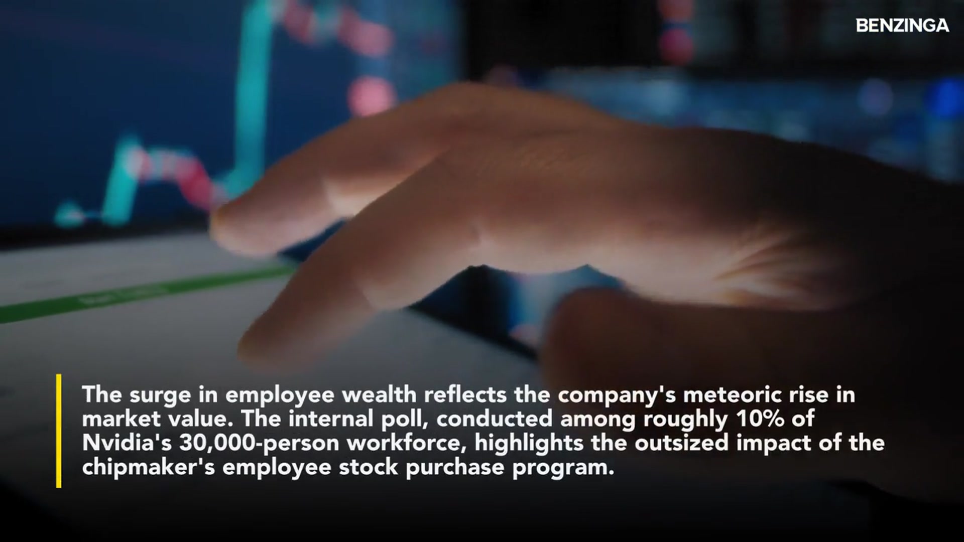 'Video thumbnail for Nvidia Is Producing 'Unprecedented Wealth' For Its Employees, Nearly 80% Are Already Millionaires'