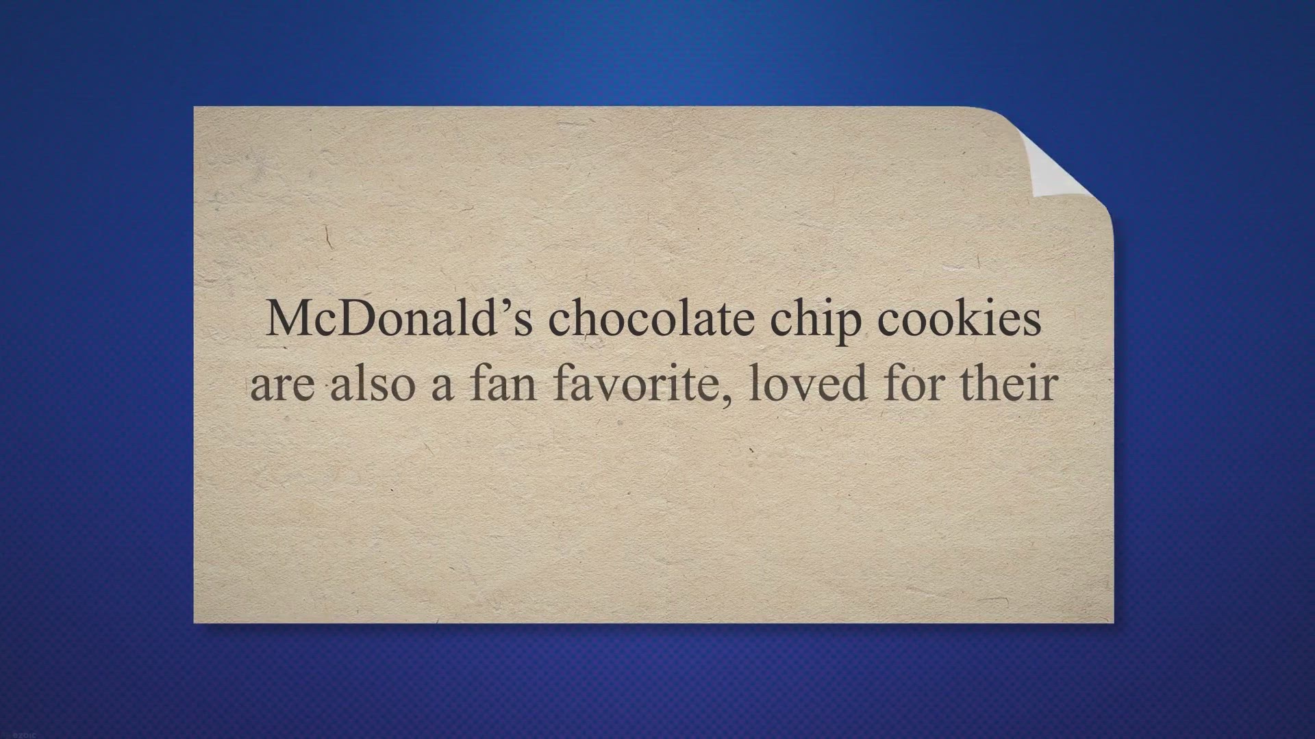 Video thumbnail for How to Make McDonald’s Chocolate Chip Cookies