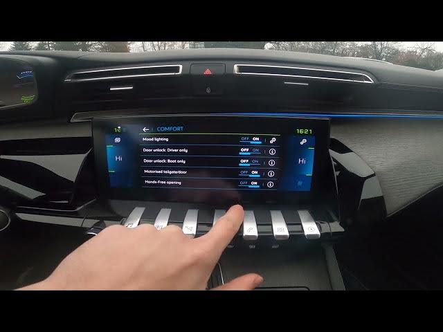 Video thumbnail for How to Enable or Disable Hands Free Opening in Peugeot 508 II ( 2018 - now )