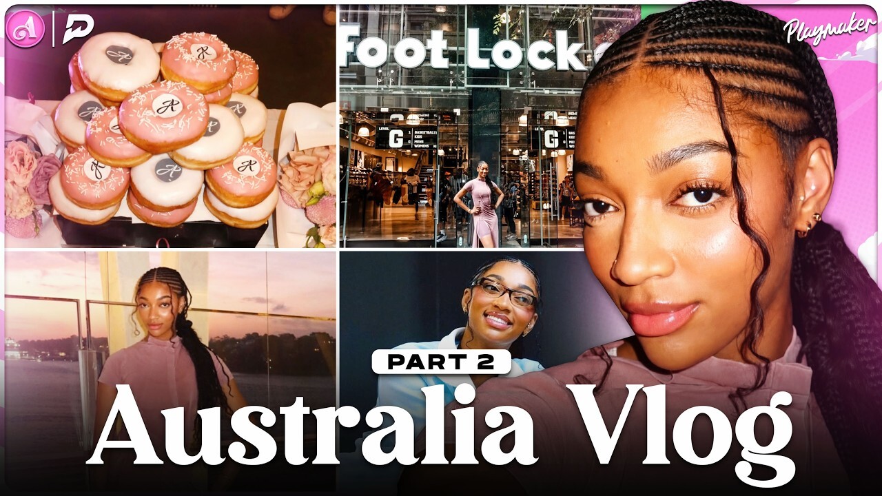 Video thumbnail for Angel Reese Meets With The Owner Of WNBL! Takes Us Shopping In Australia + BTS Of Her Sneaker Event