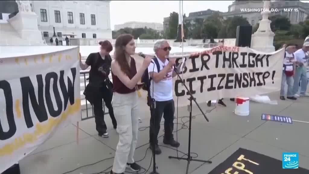 Video thumbnail for US Supreme Court to decide legality of Trump's order to limit birthright citizenship