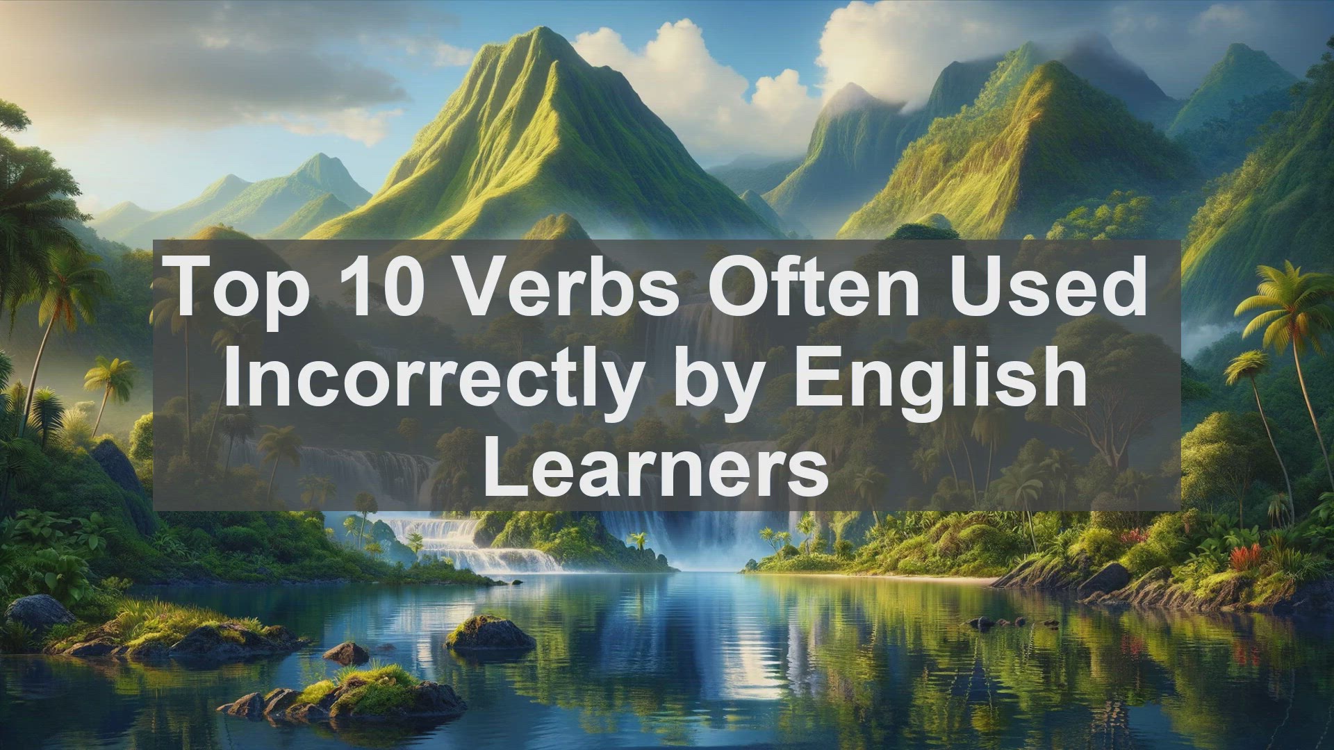 'Video thumbnail for Top 10 Verbs Often Used Incorrectly by English Learners'