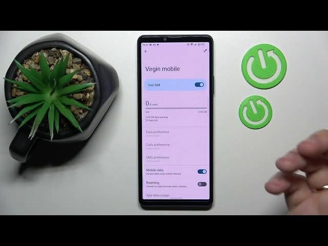 Video thumbnail for Sony Xperia 10 IV - How To Check Data Usage