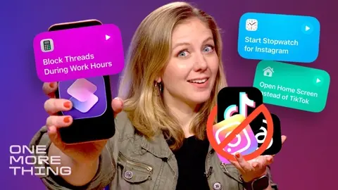 Video thumbnail for I used an iOS 27 Shortcut to cut my screen time and retrain my brain