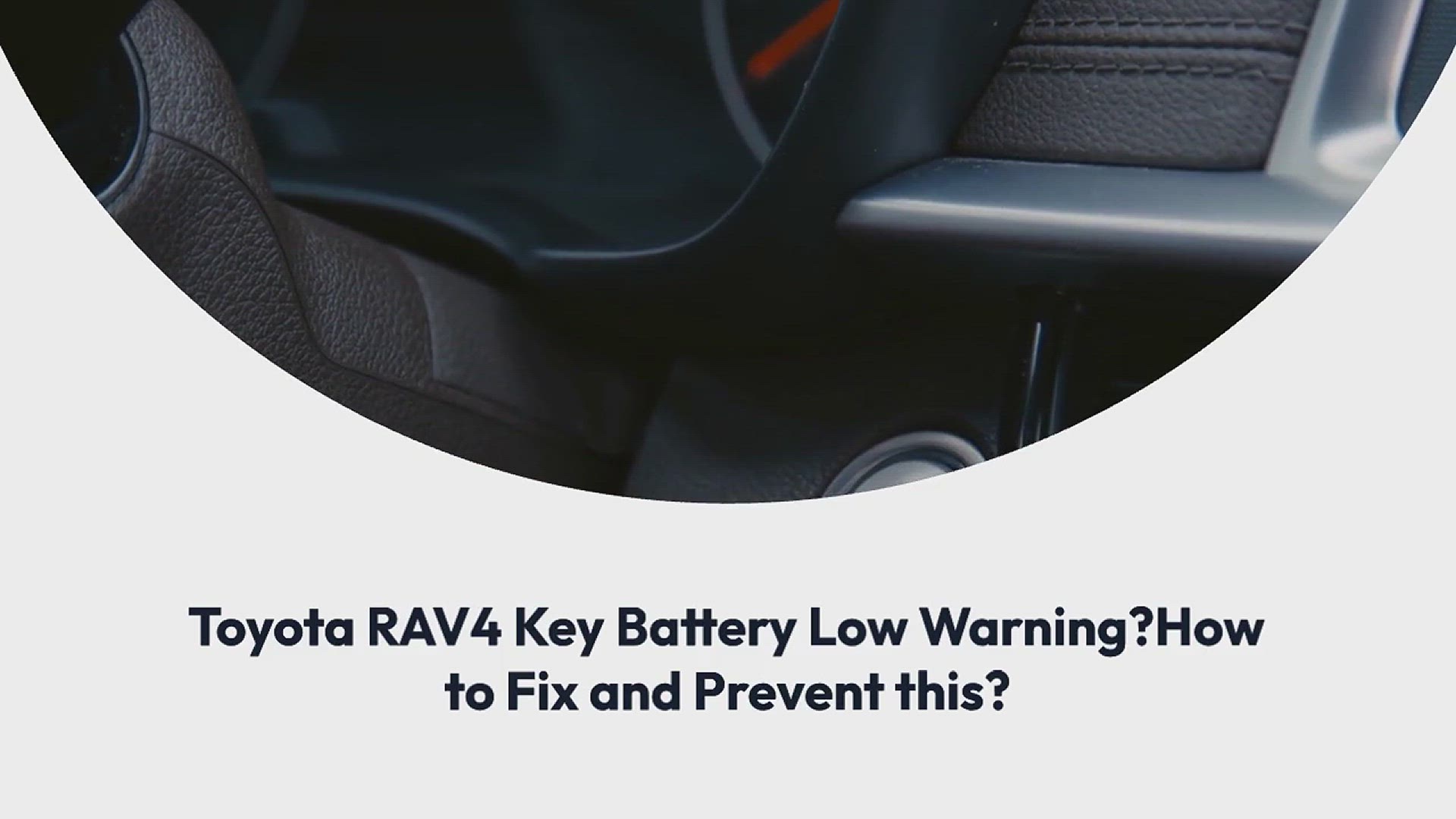 Video thumbnail for Toyota RAV4 Key Battery Low Warning? How to Fix and Prevent this?