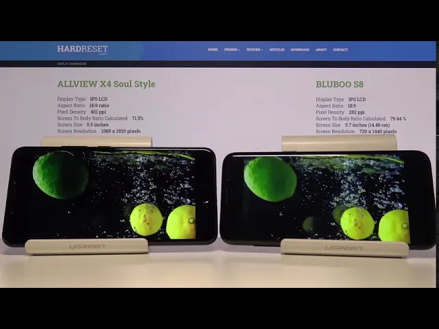 Video thumbnail for Display Comparison BLUBOO S8 vs ALLVIEW X4 Soul Style| Check Screen Quality