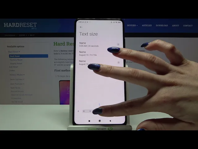 Video thumbnail for How to Turn On/Off High Contrast Font in Xiaomi Mi 9T - Locate Visibility Settings