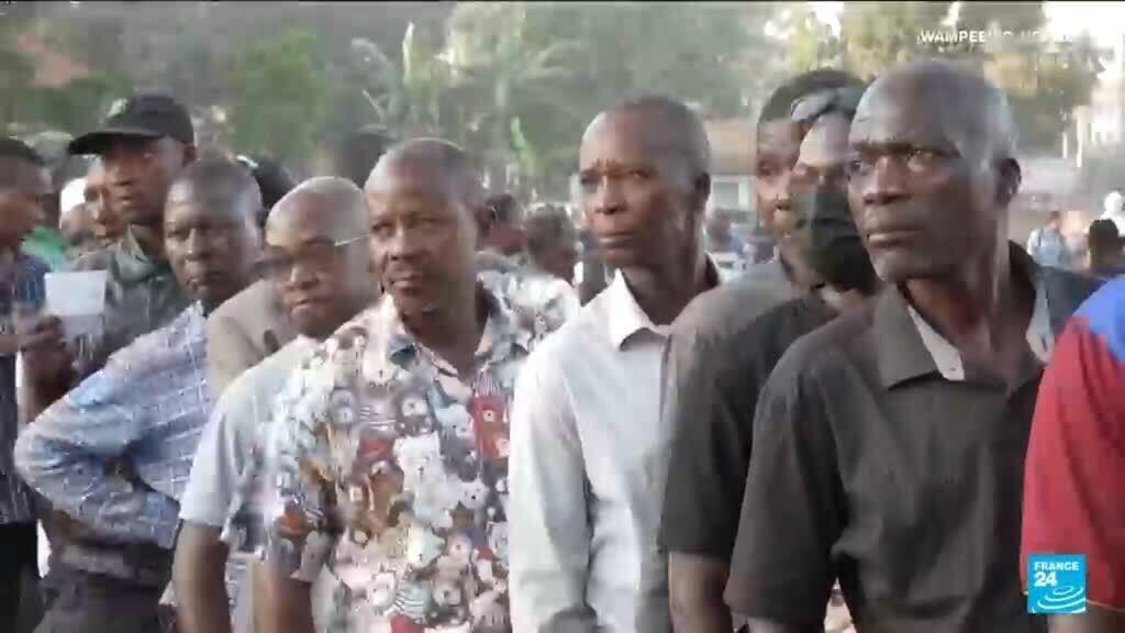 Video thumbnail for Voting begins in Uganda’s presidential election during internet shutdown