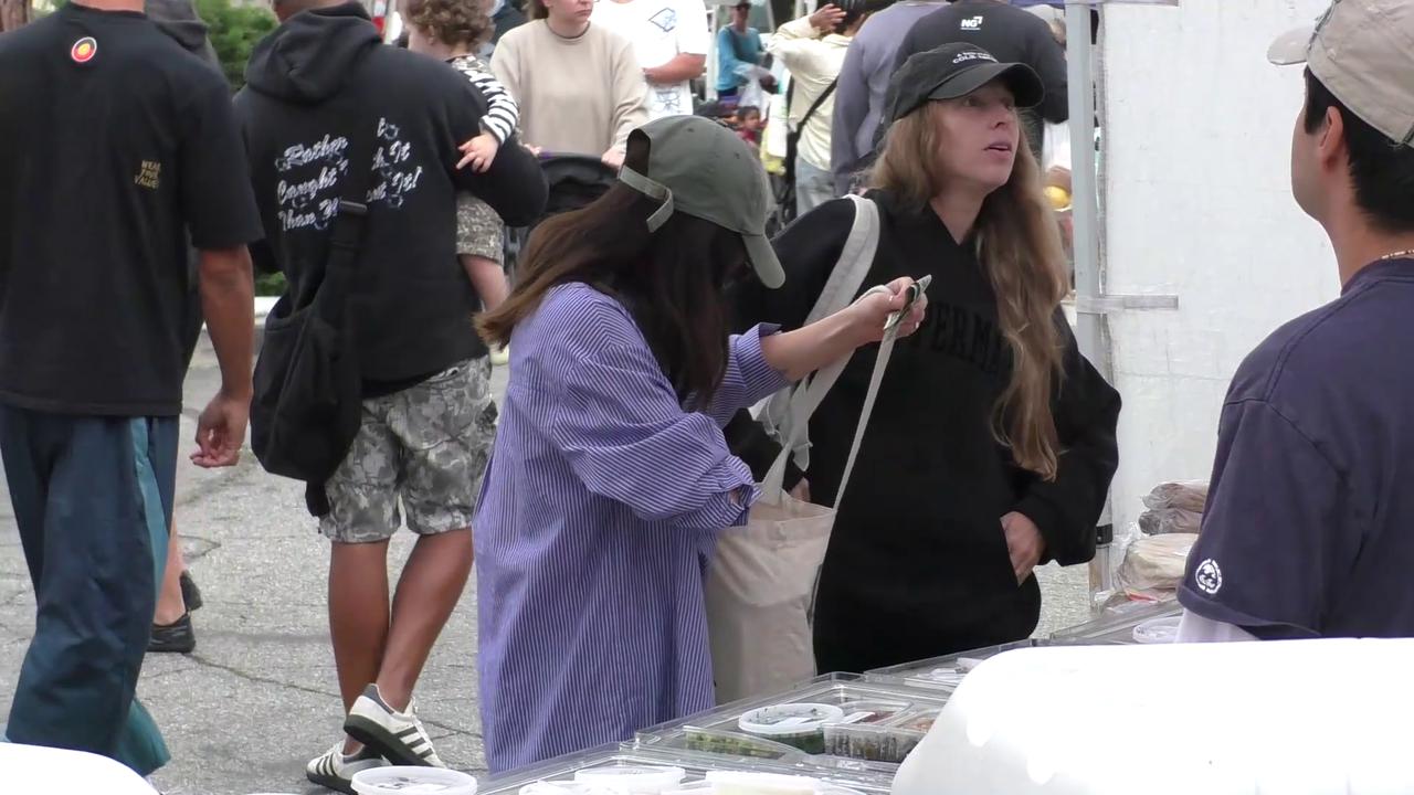 Video thumbnail for RAW Video: Celebrities out shopping at the Farmers Market: Lucy Hale 1/3.