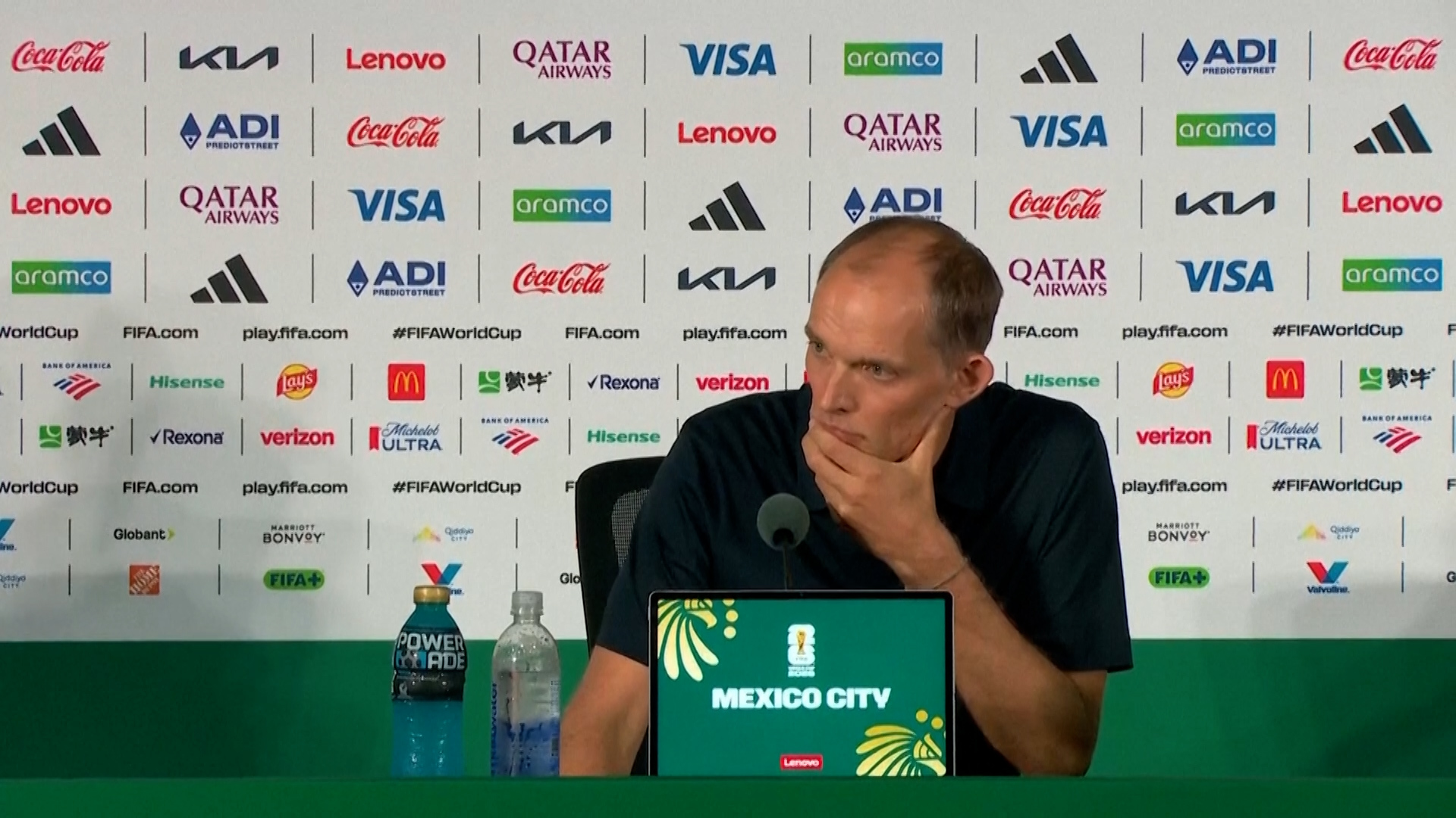 Video thumbnail for England boss jokes Trump could help lift defender’s suspension