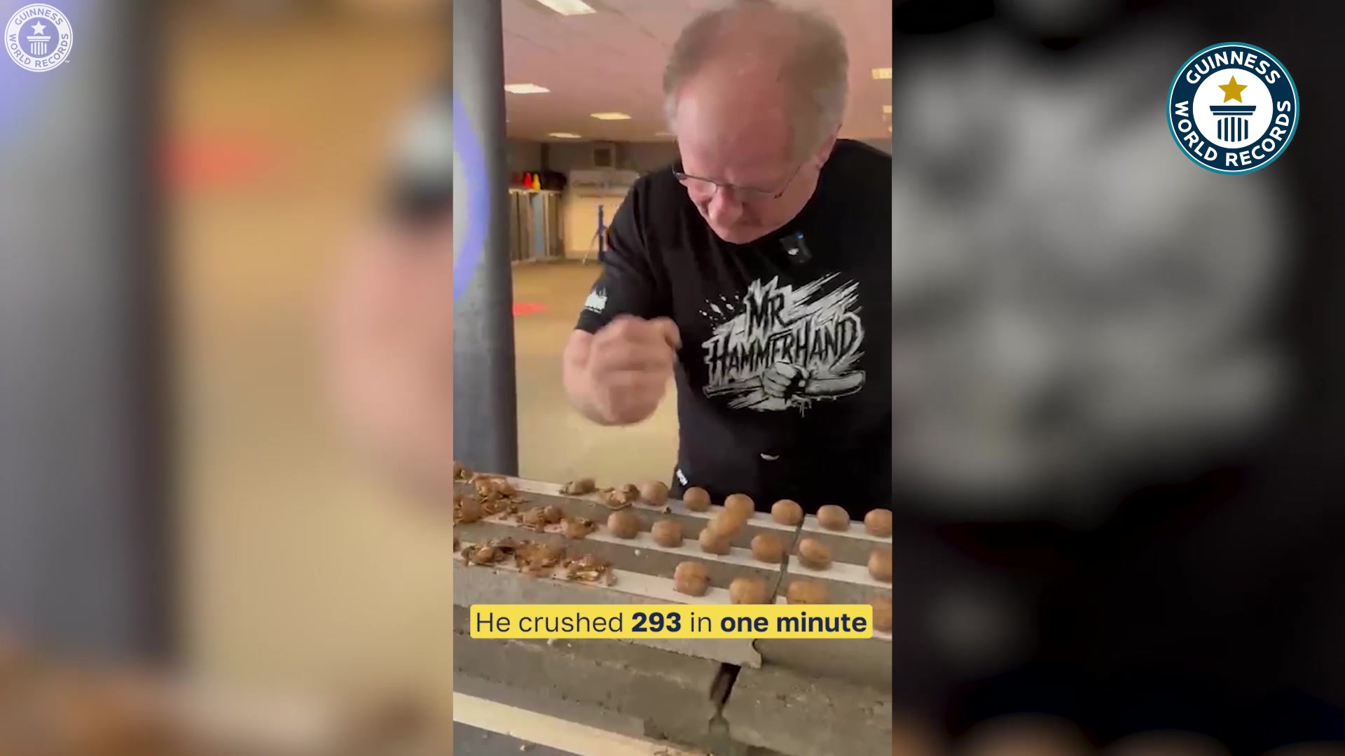 'Video thumbnail for Most walnuts crushed whilst holding an egg - 298 by Kahrimanovic Muhamed'