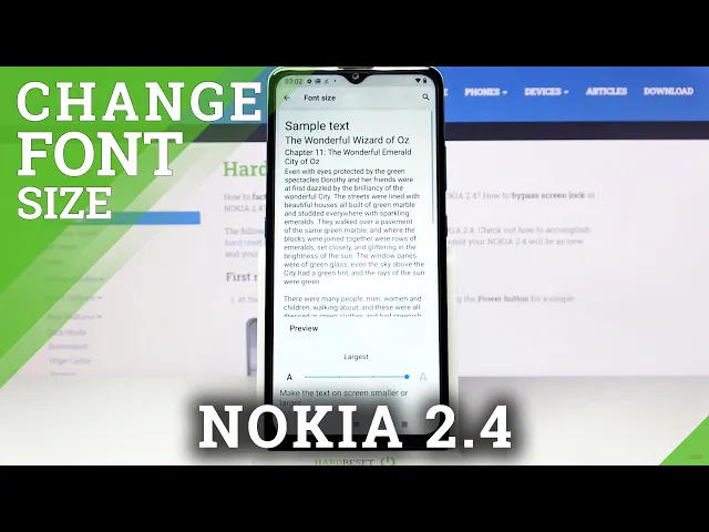 Video thumbnail for Choose New Font Size and Manage Display Settings   - NOKIA 2.4