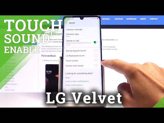 Video thumbnail for How to Activate Touch Sounds in LG VELVET – Enable Touch Sounds