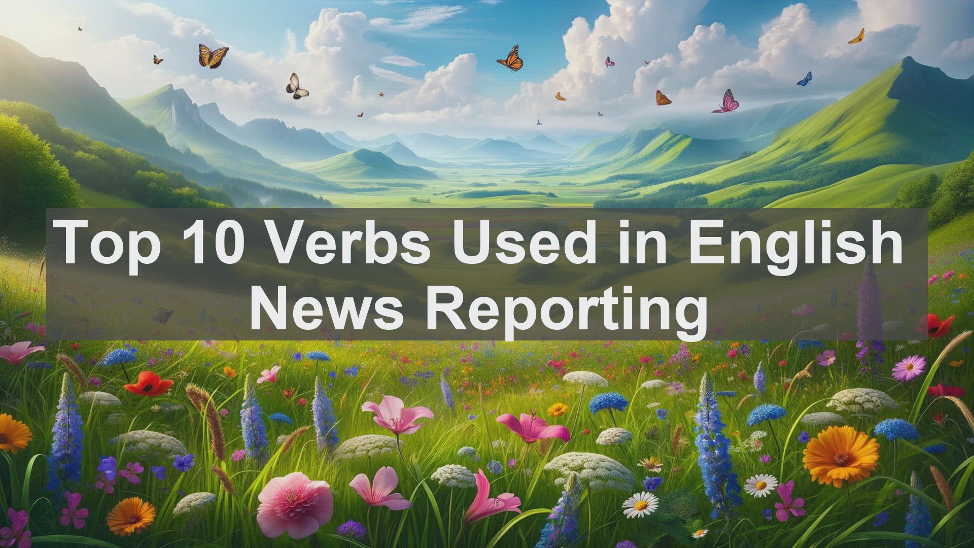 'Video thumbnail for Top 10 Verbs Used in English News Reporting'