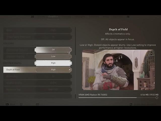 Video thumbnail for How to Change Depth of Field in Assassins Creed Mirage? | Adjust Depth of Field